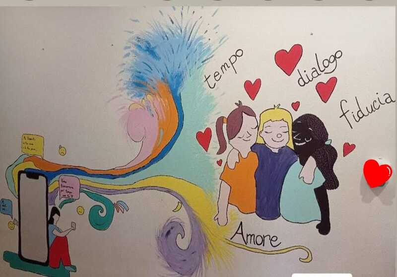 <h1>Murales I t&rsquo; sent &hellip; tu m&rsquo;siee&rsquo;?</h1>
Prodotto finale gruppo genitori e figli
