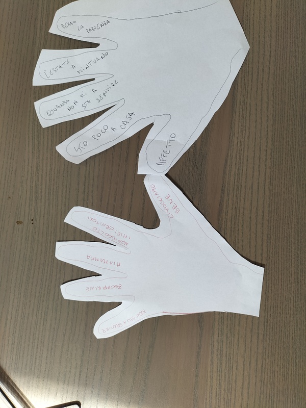 <h1>Momento conclusivo</h1>
Momento di incontro e confronto tra genitori e figli, favorito dal gioco delle mani