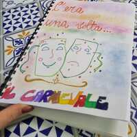 ***Giornalino di Carnevale. Copertina***
La copertina è stata disegnata e colorata direttamente dai ragazzi
